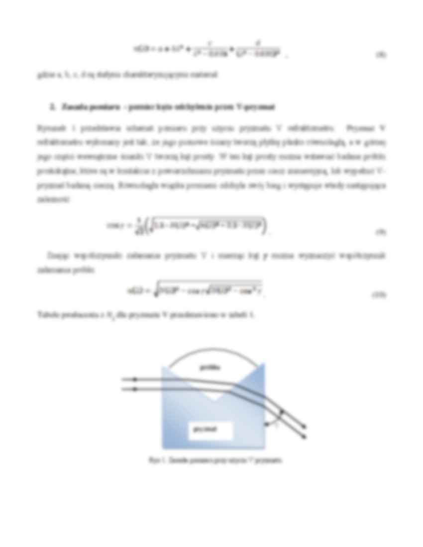 Pomiar współczynnika załamania refraktometrem Pulfricha-Wprowadzenie - strona 3