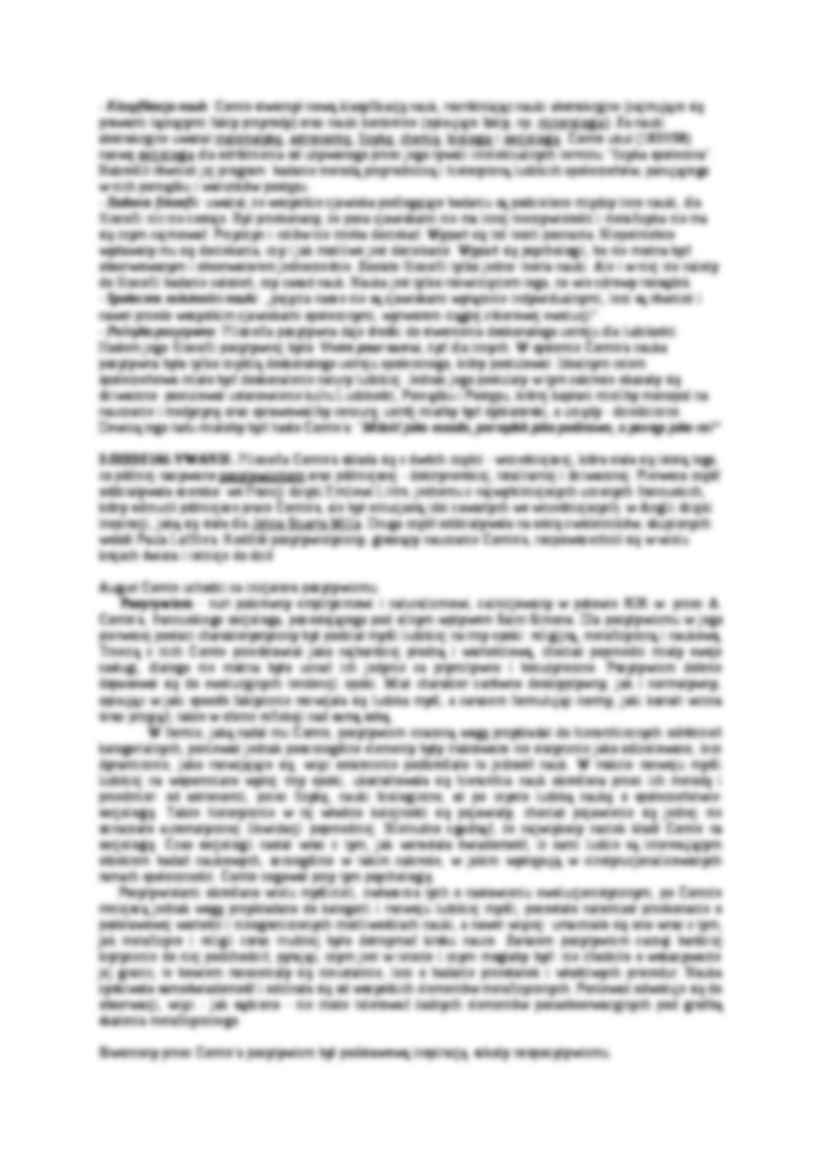 Założenia filozofii pozytywistycznej Augusta Comte- opracowanie - strona 2