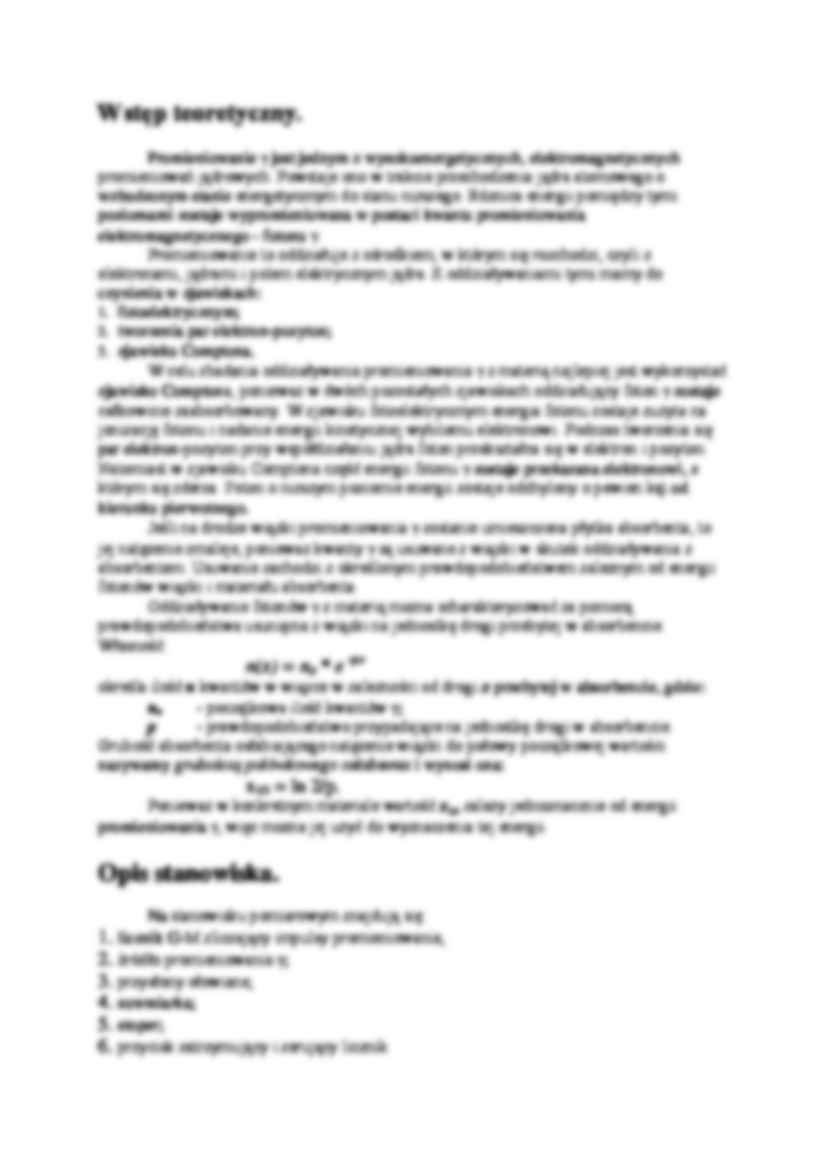 Absorpcja promieniowania - wykład - strona 2