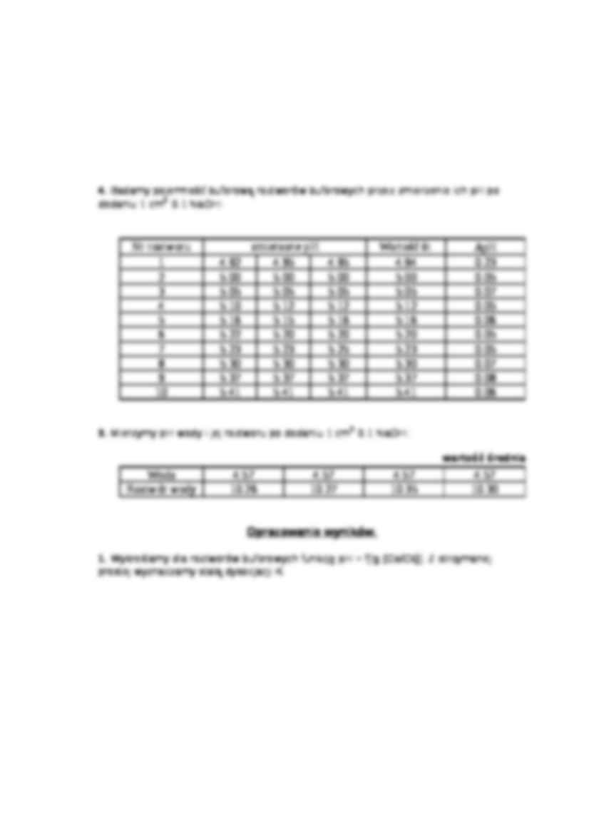 Równowagi pH w roztworach buforowych - ćwiczenia - Stała dysocjacji - strona 3