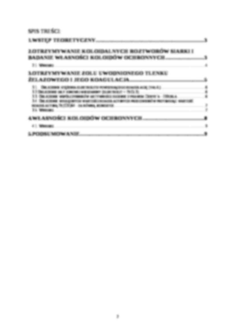 Otrzymywanie i własności koloidów - sprawozdanie zbiorcze - strona 2