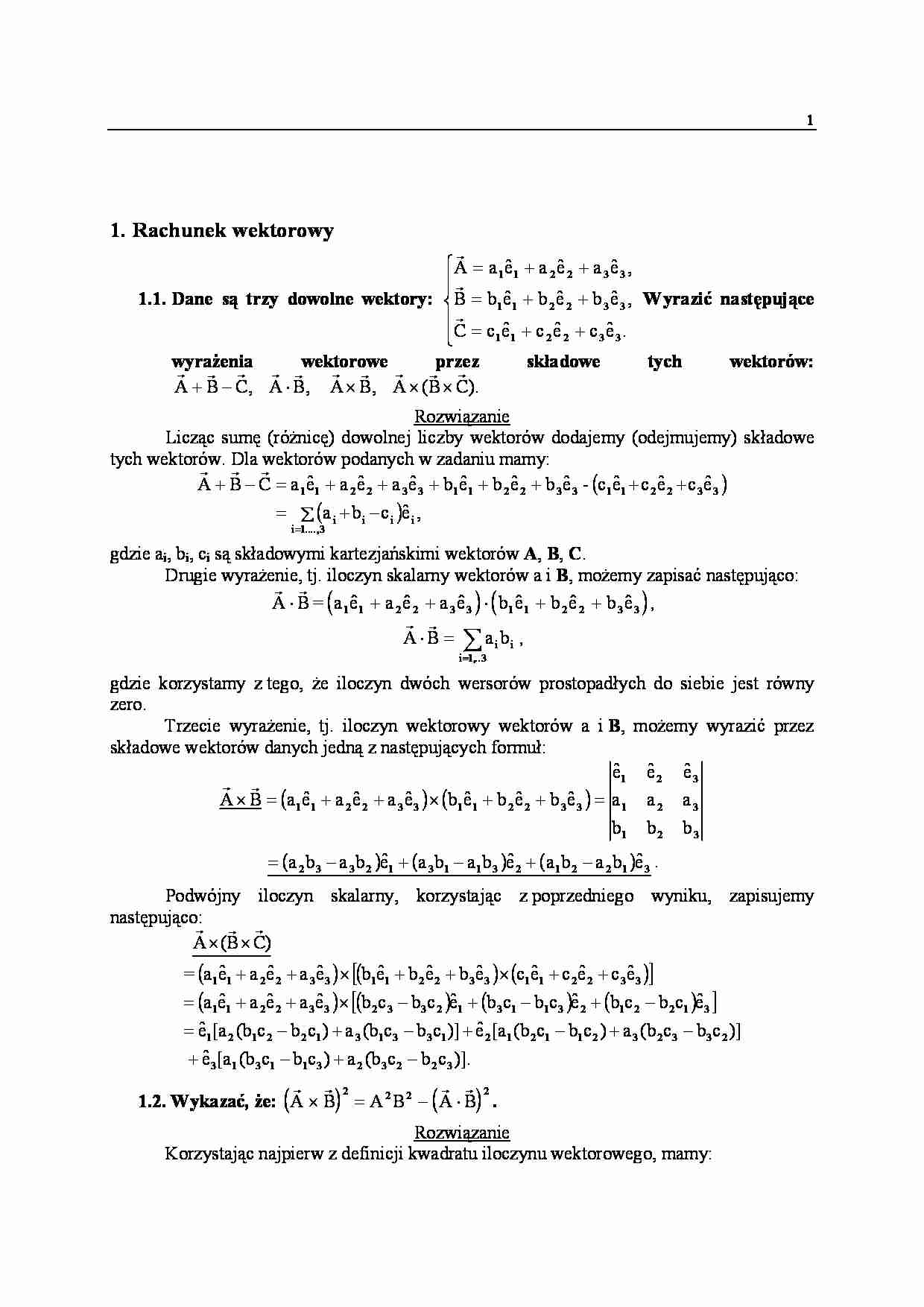 Mechanika Zadania - wykład - strona 1