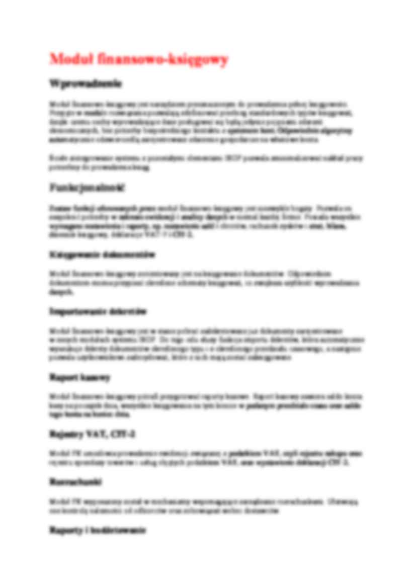 Rachunkowość - omówienie - System ISOF - strona 3