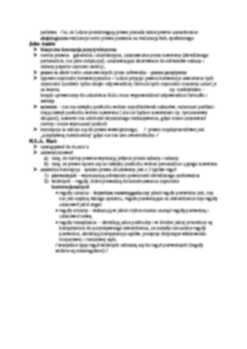 Koncepcje pozytywistyczno - prawne - wykład - strona 2