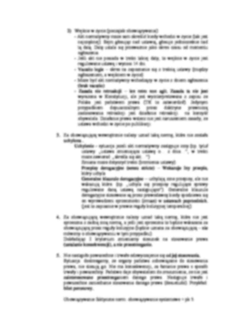 Zasady systemu prawa i obowiązywanie systemu prawa - wykład  - strona 2