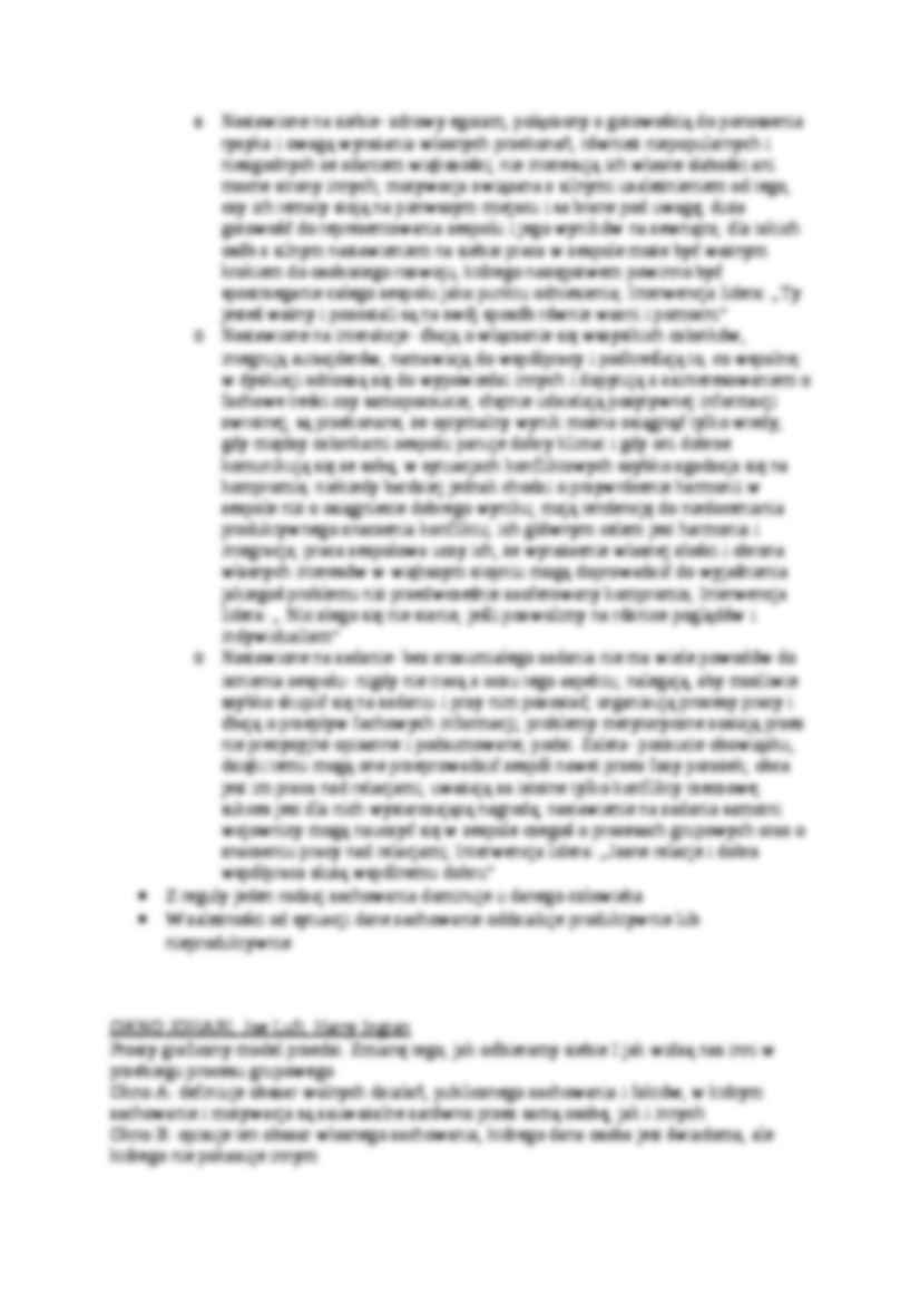 Budowanie zespołu - rozpoznawanie i klasyfikacja zachowań - wykład - strona 2