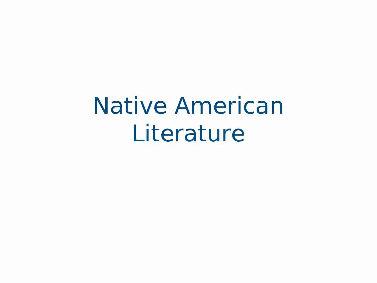 Native American - strona 1