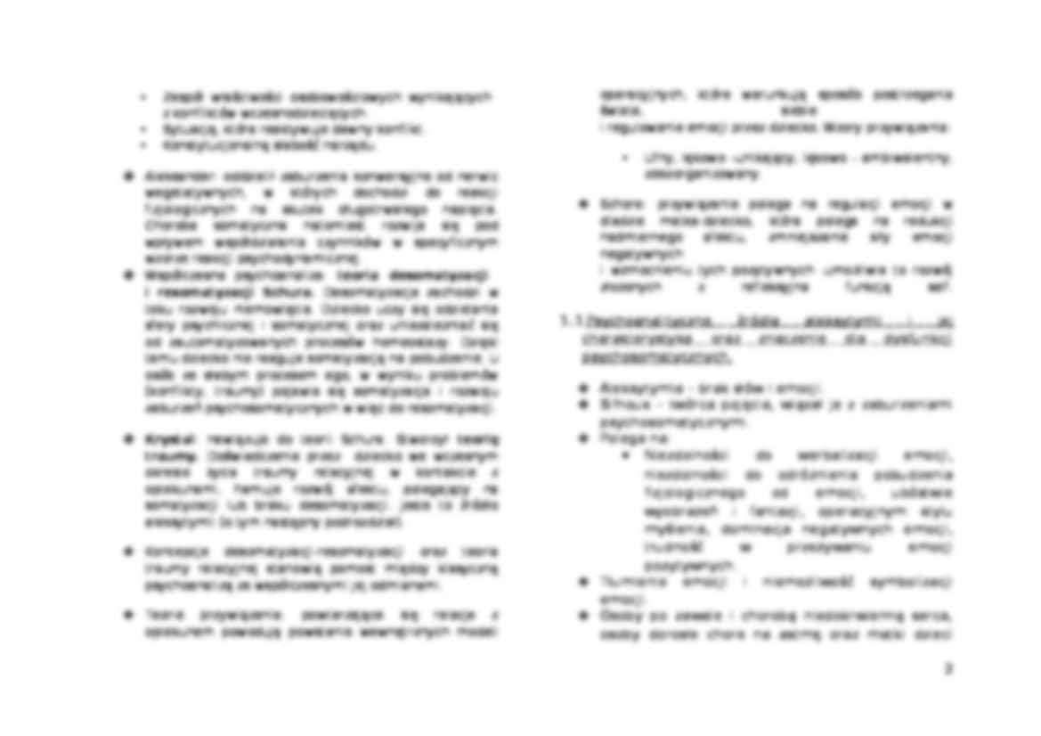 Psychologiczne mechanizmy chorób i dysfunkcji somatycznych-opracowanie - strona 2
