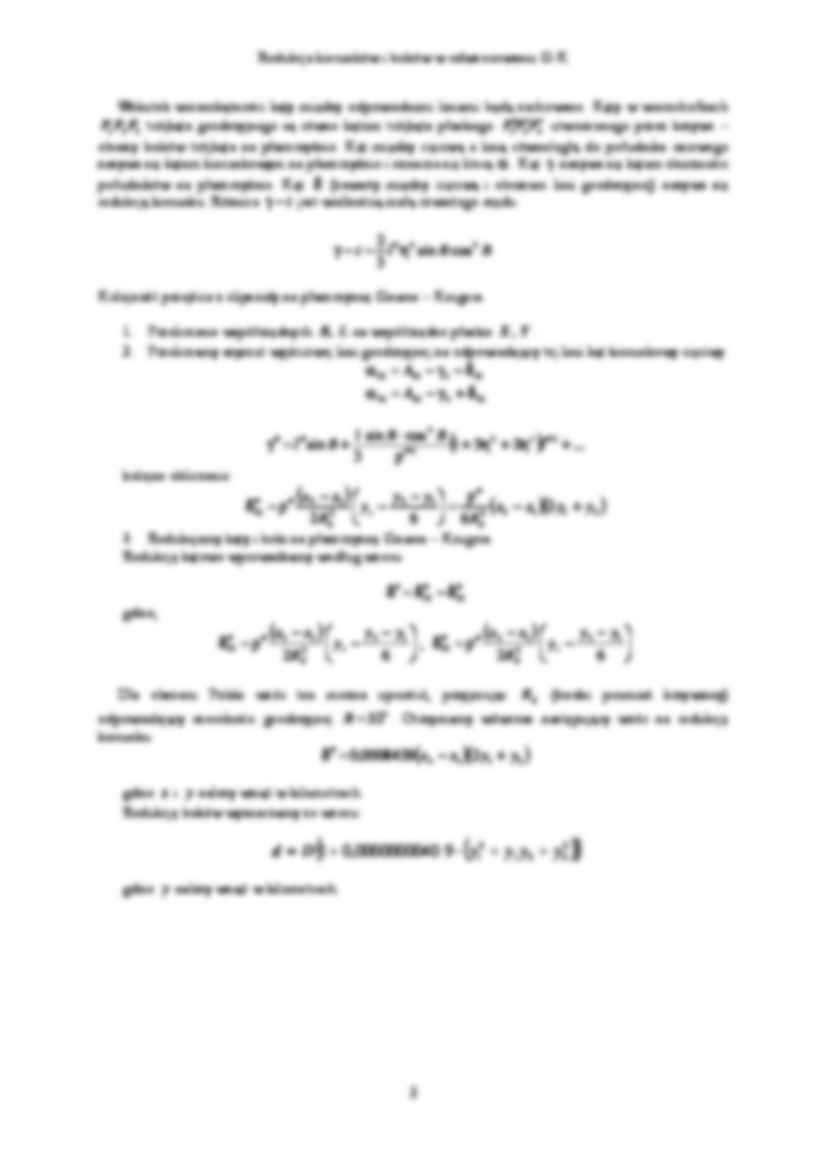 Gauss-Kruger - redukcje - strona 2