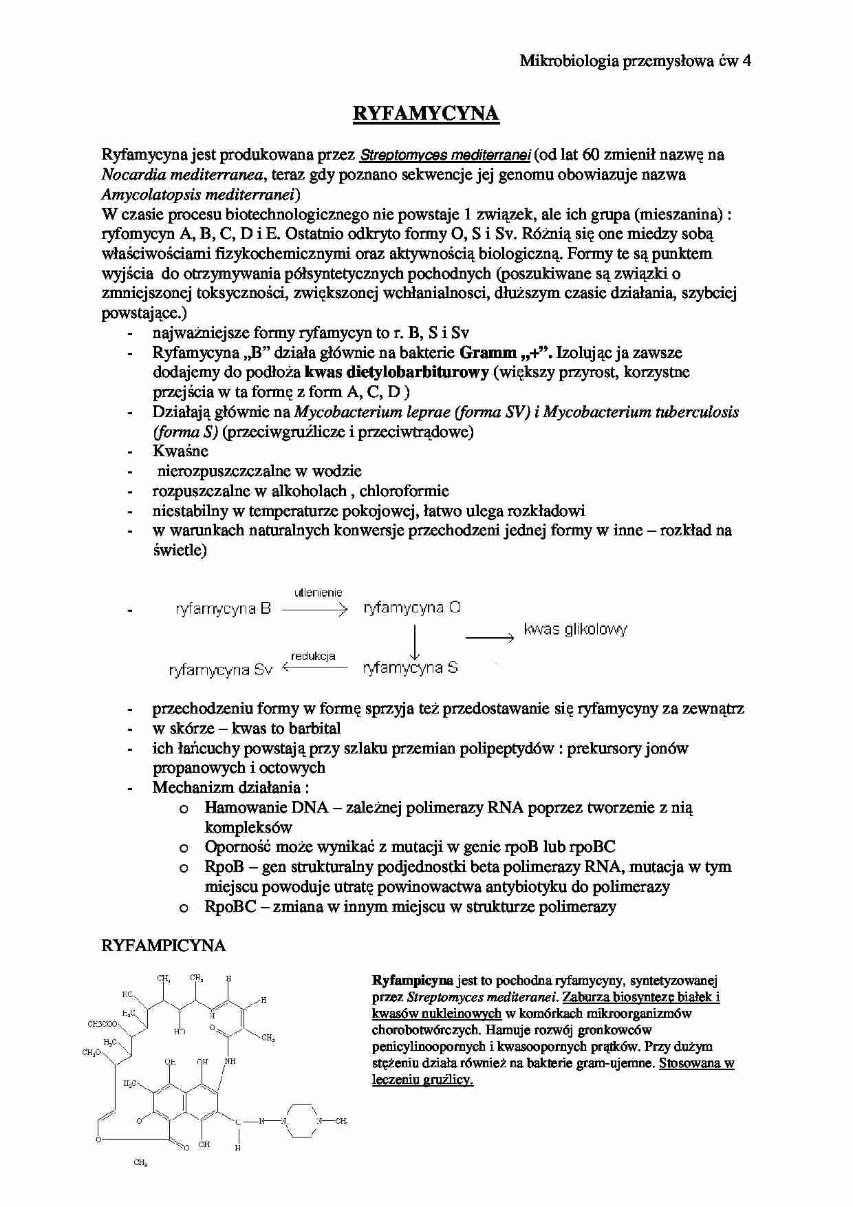 Ryfamycyna-opracowanie - strona 1