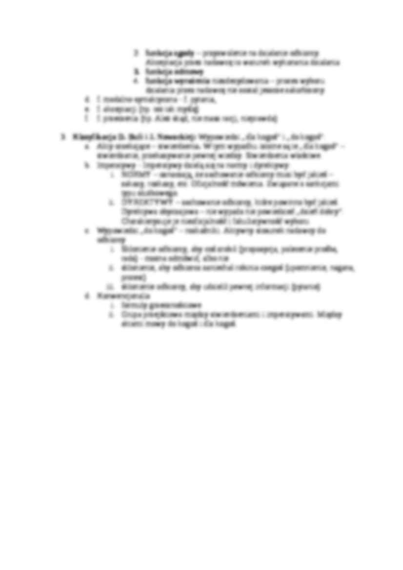 Klasyfikacja aktów mowy-opracowanie - strona 3