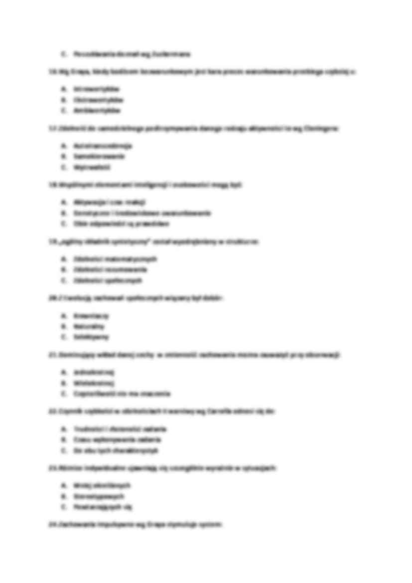 Psychologia osobowości-pytania i odpowiedzi - strona 3