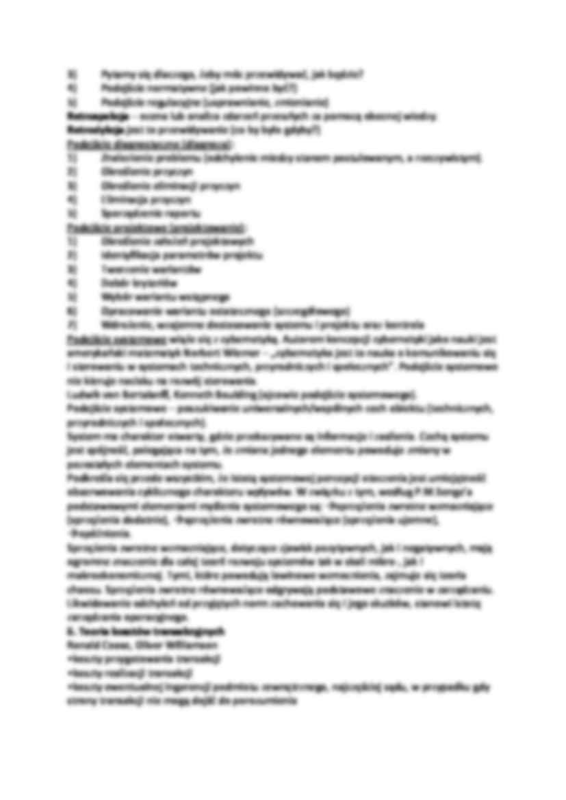 Zarządzanie procesowe - wykłady - strona 2