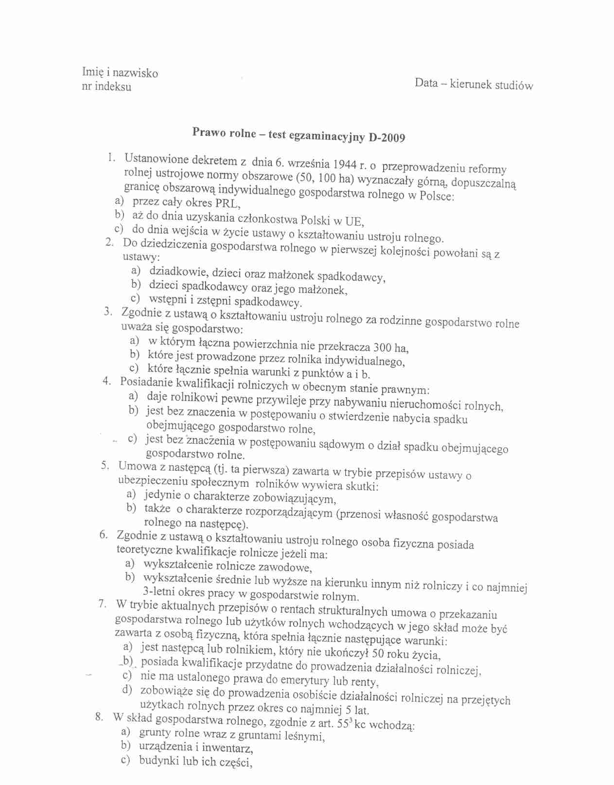 Egzamin 2009 d - strona 1