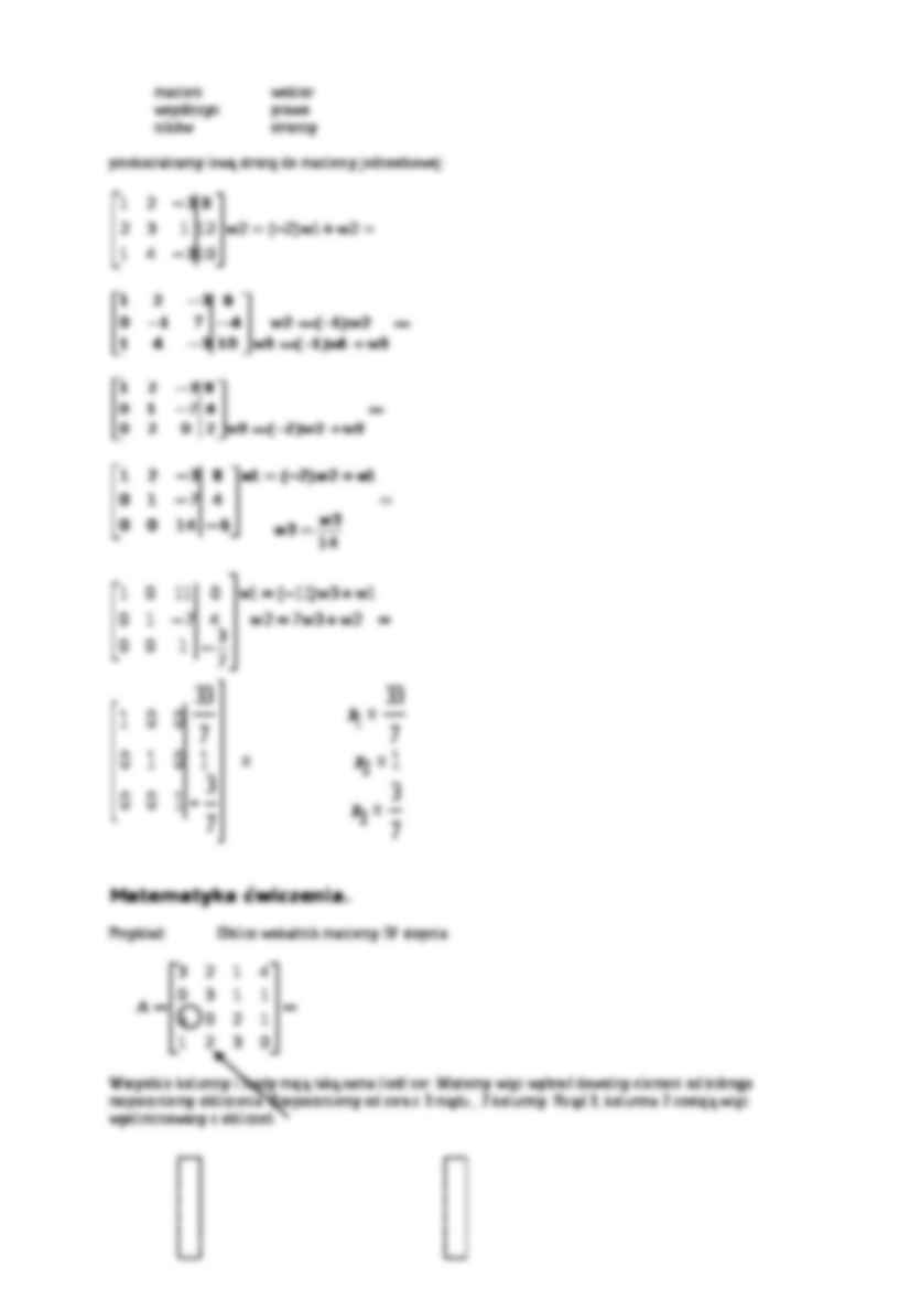Układy równań liniowych  - strona 2