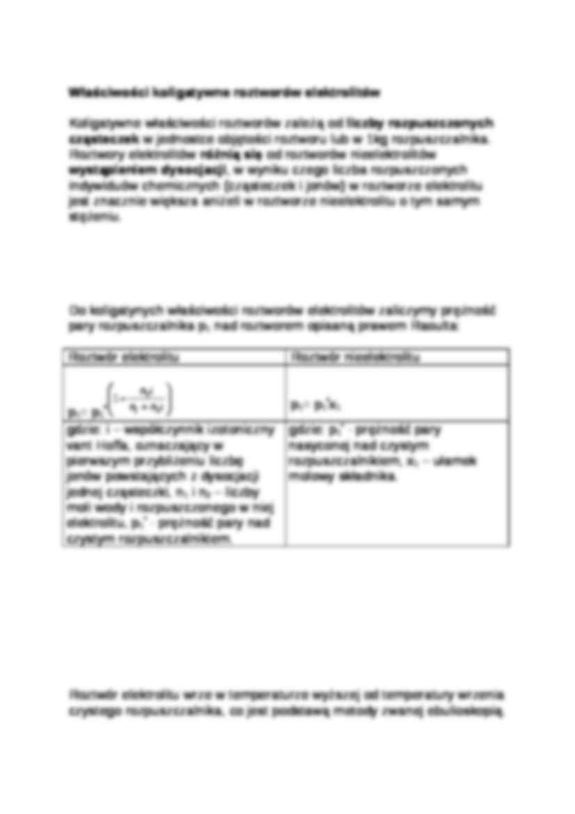 Charakterystyka roztworów elektrolitów - strona 3