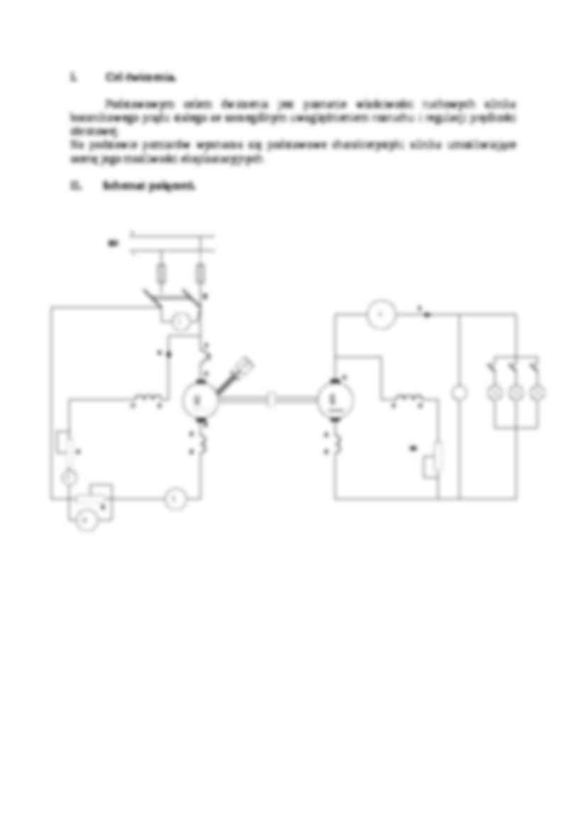 badanie silnika bocznikowego prądu stałego - sprawdzian - strona 2