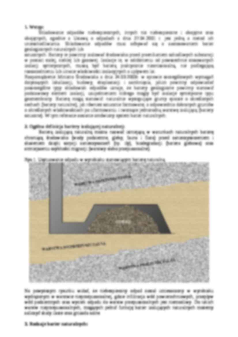 Systemy barier izolujących podziemne składowiska odpadów - omówienie - strona 2
