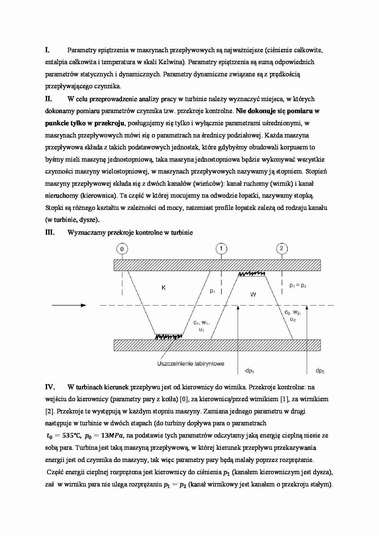 Parametry spiętrzenia w maszynach przepływowych - strona 1