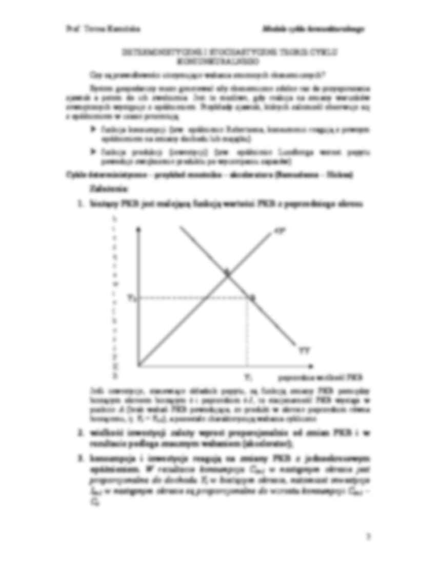Modele cyklu koniunkturalnego- wykład - strona 2