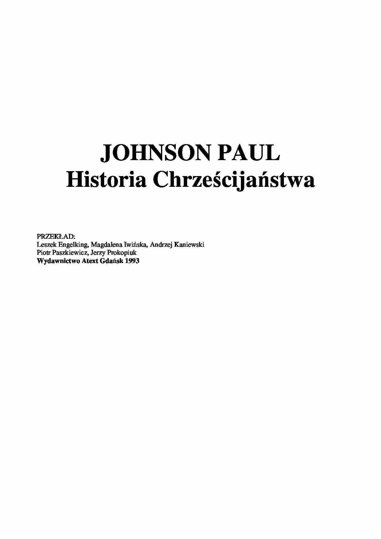 Johnson Paul - 