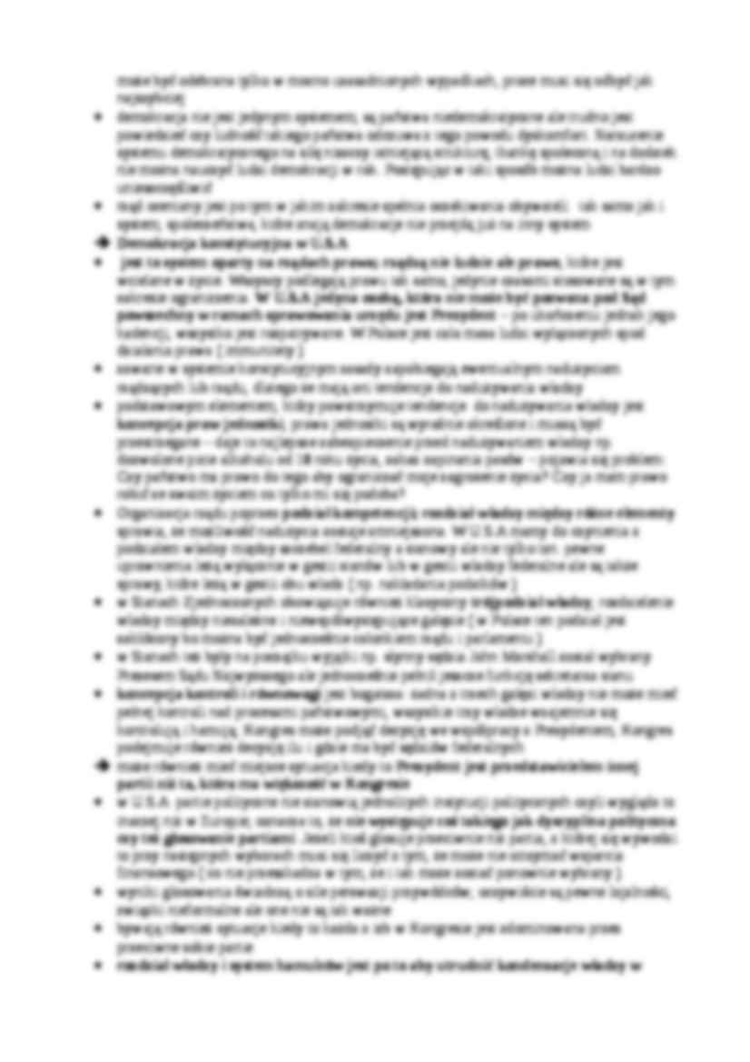 Wykład - system ustrojowy i prawny USA - strona 3