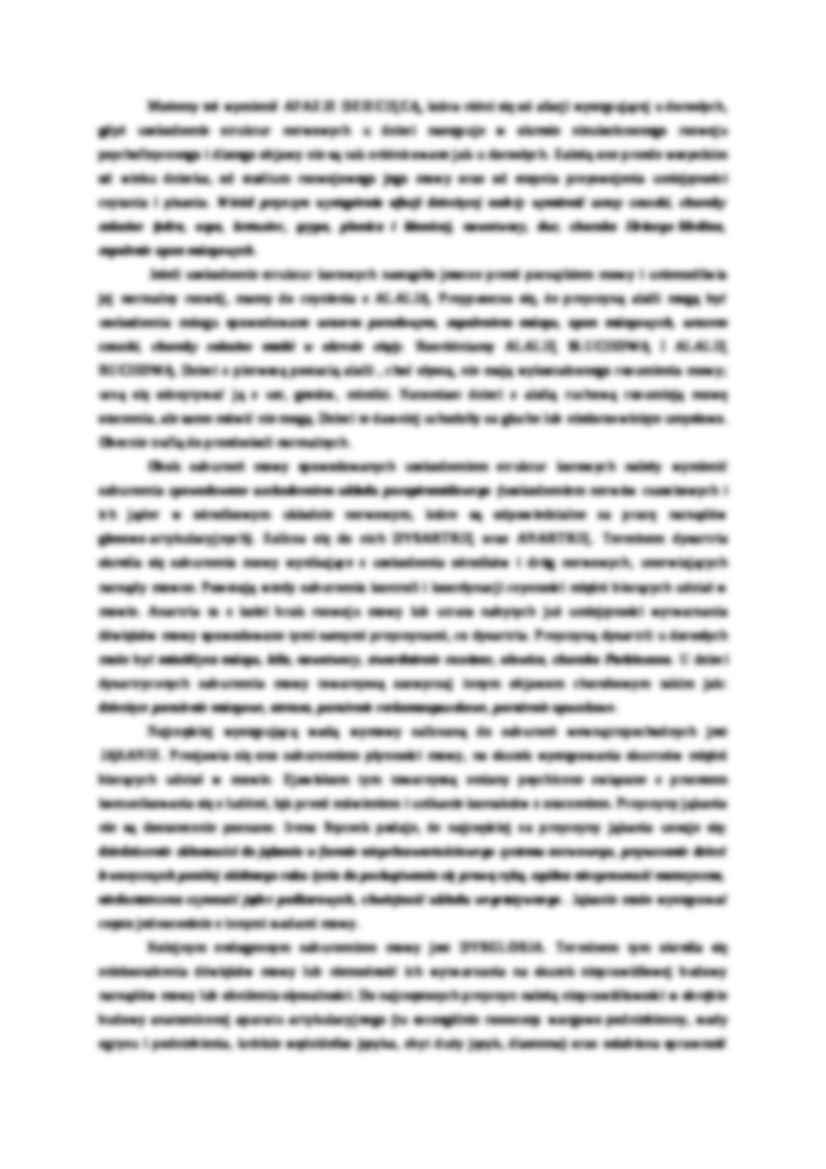 Przyczynowa klasyfikacja zaburzeń mowy I. Styczek - notatki z literatury - strona 2