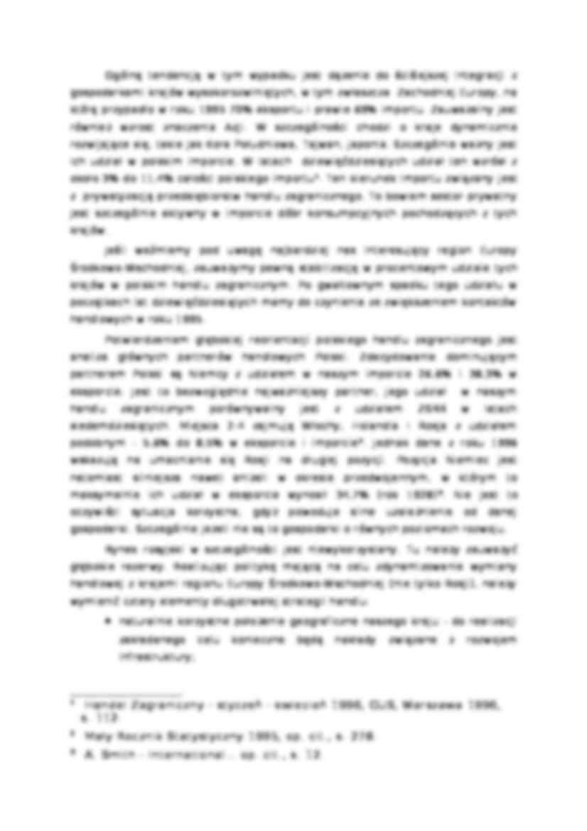 Reorientacja polskiego handlu zagranicznego w latach dziewięćdziesiątych - strona 2