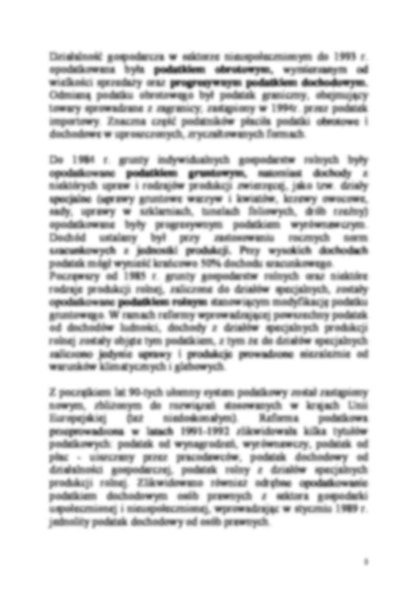 System podatkowy w czasach PRLu- opracowanie - strona 2