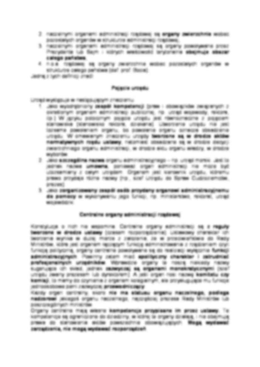 Klasyfikacja organów administracji państwowej- opracowanie - strona 2