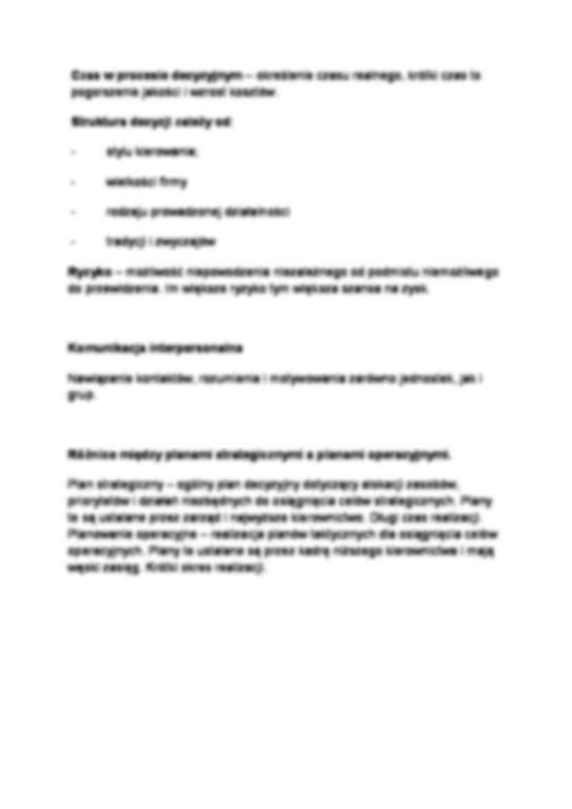 Funkcje zarządzania - Proces decyzyjny - strona 2