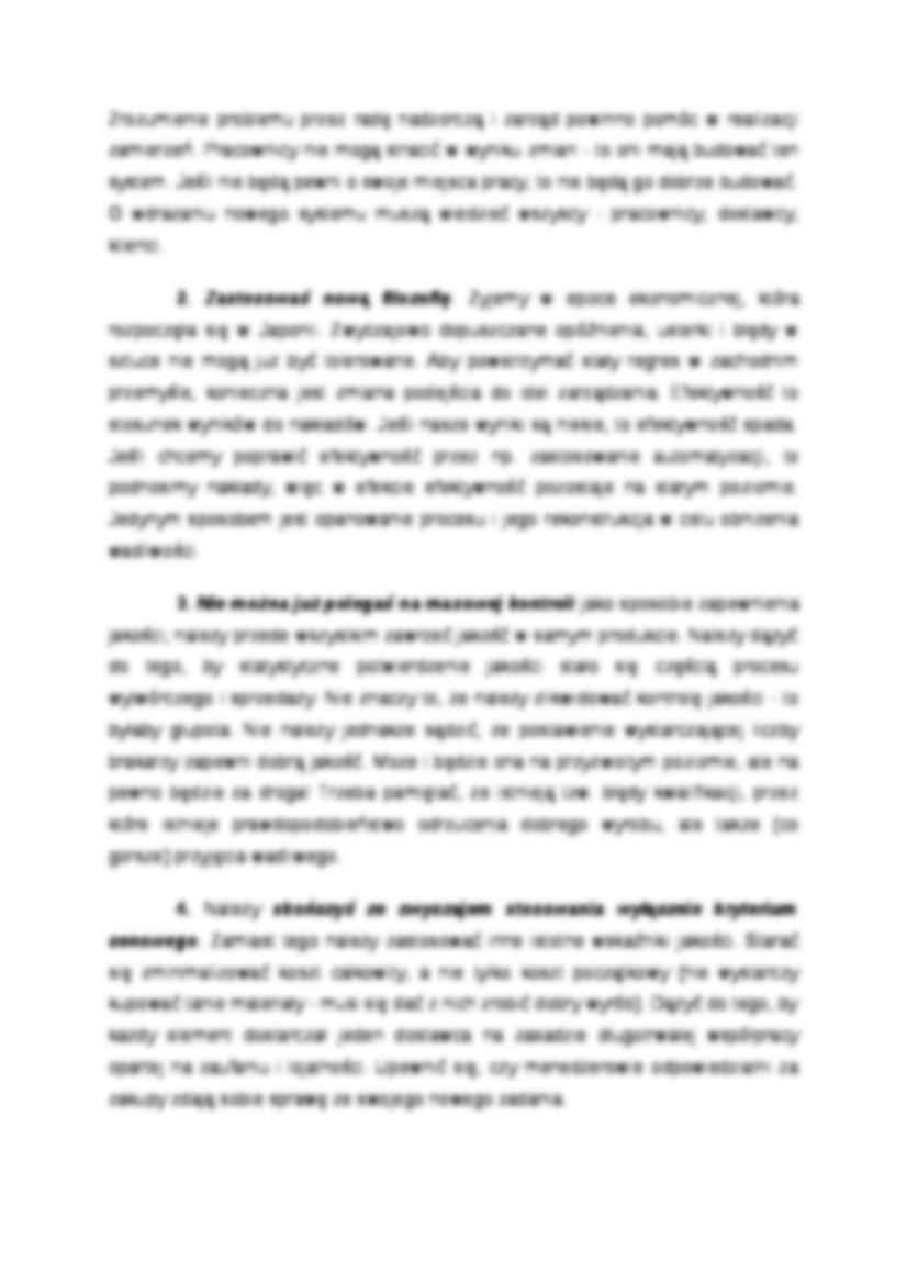 14 zasad Deminga - zasady kompletnego zarządzania jakością - strona 2
