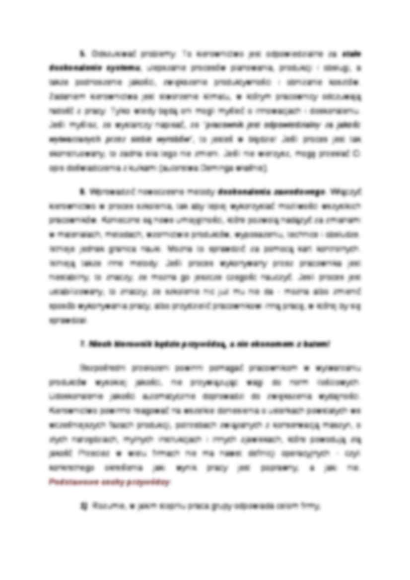 14 zasad Deminga - zasady kompletnego zarządzania jakością - strona 3