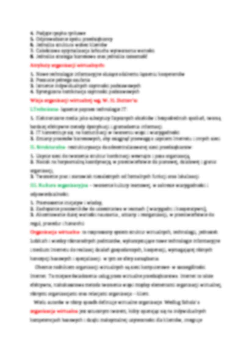 Koncepcje zarządzania - Organizacje wirtualne - ćwiczenia, MWSE - strona 2