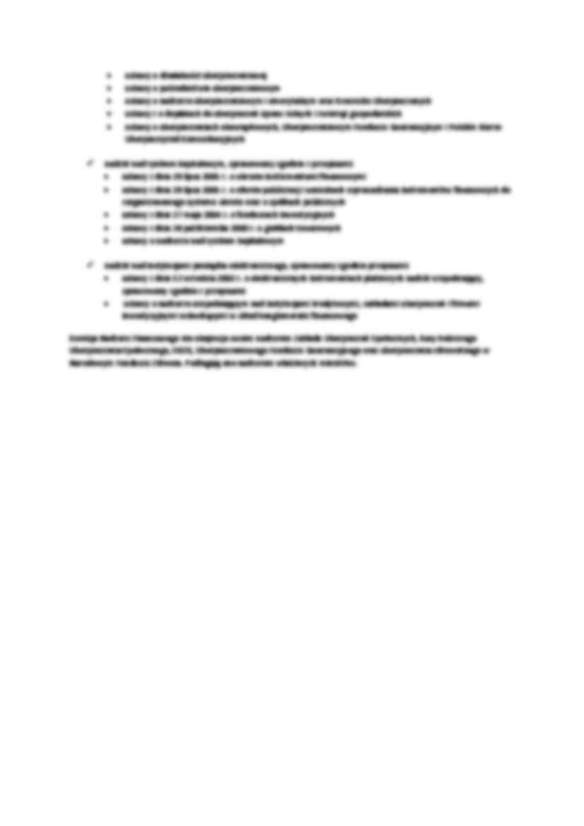 Referat - Komisja Nadzoru Finansowego - strona 2