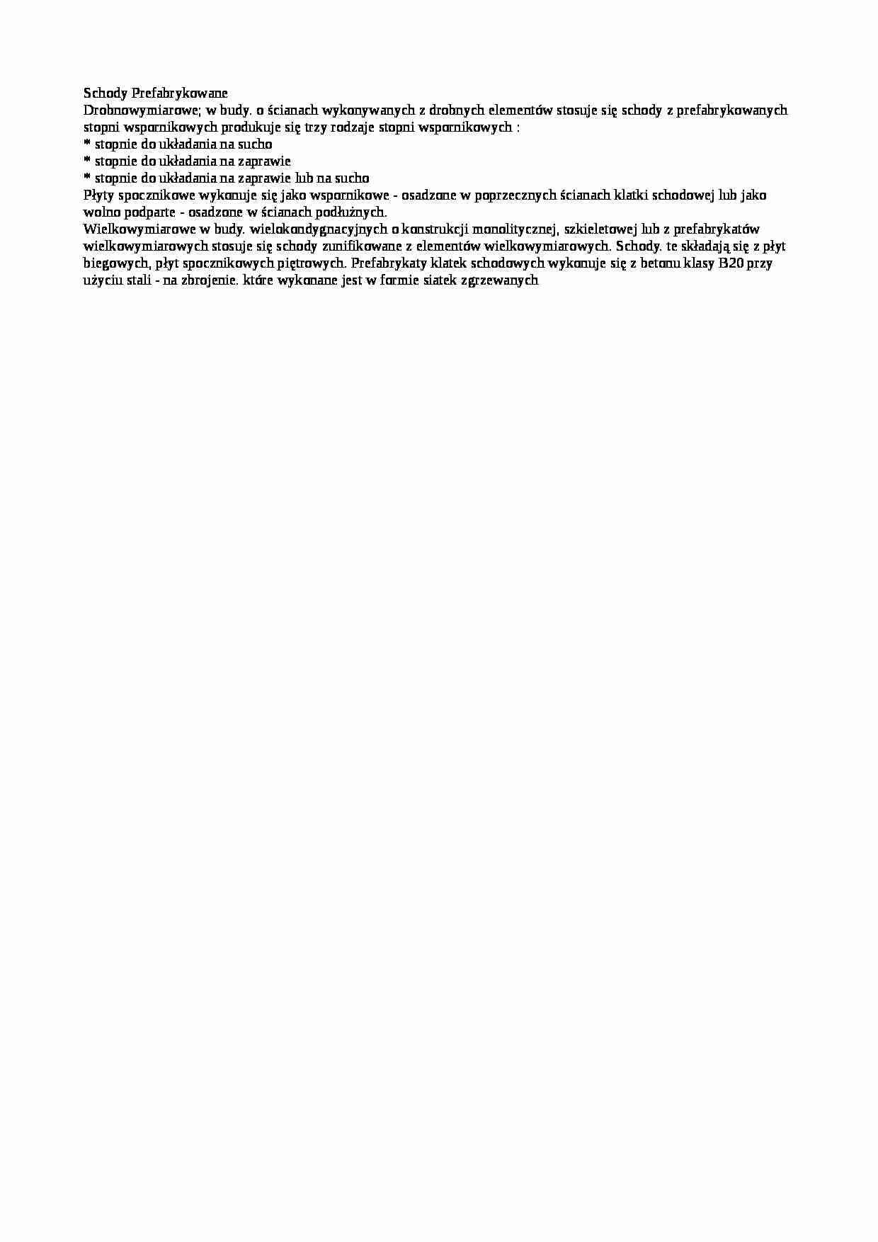 Schody prefabrykowane-opracowanie - strona 1