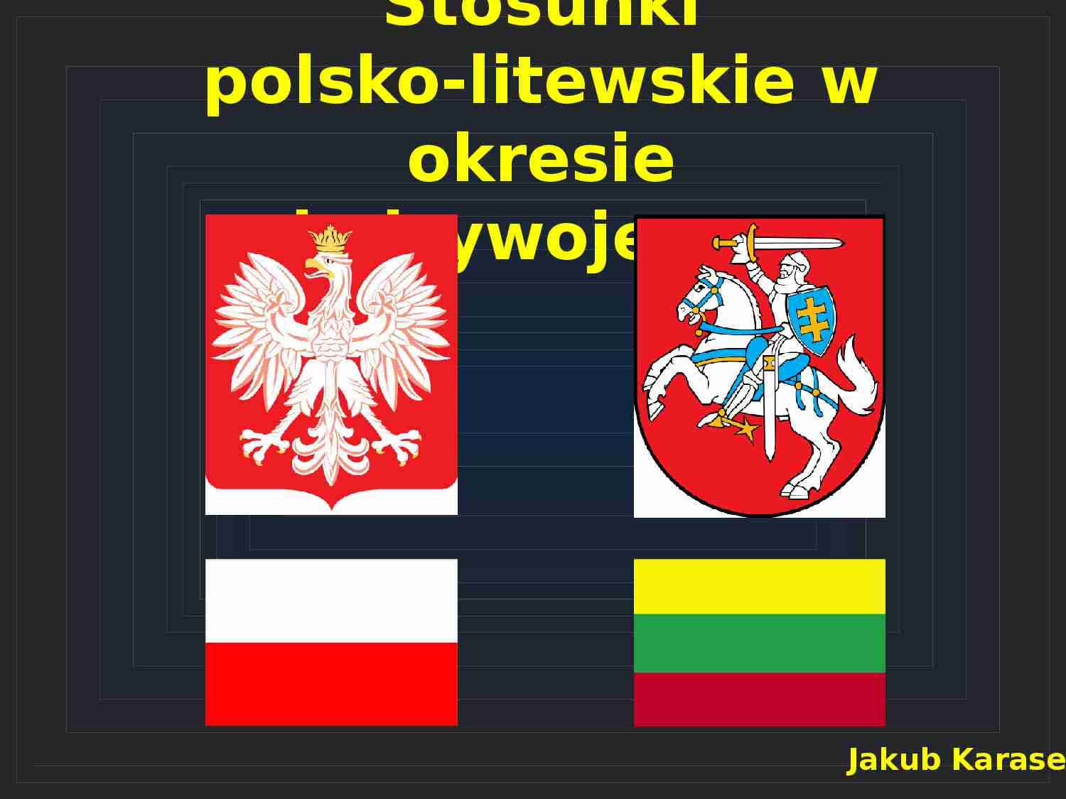 Stosunki polsko-litewskie w okresie międzywojennym-prezentacja - strona 1