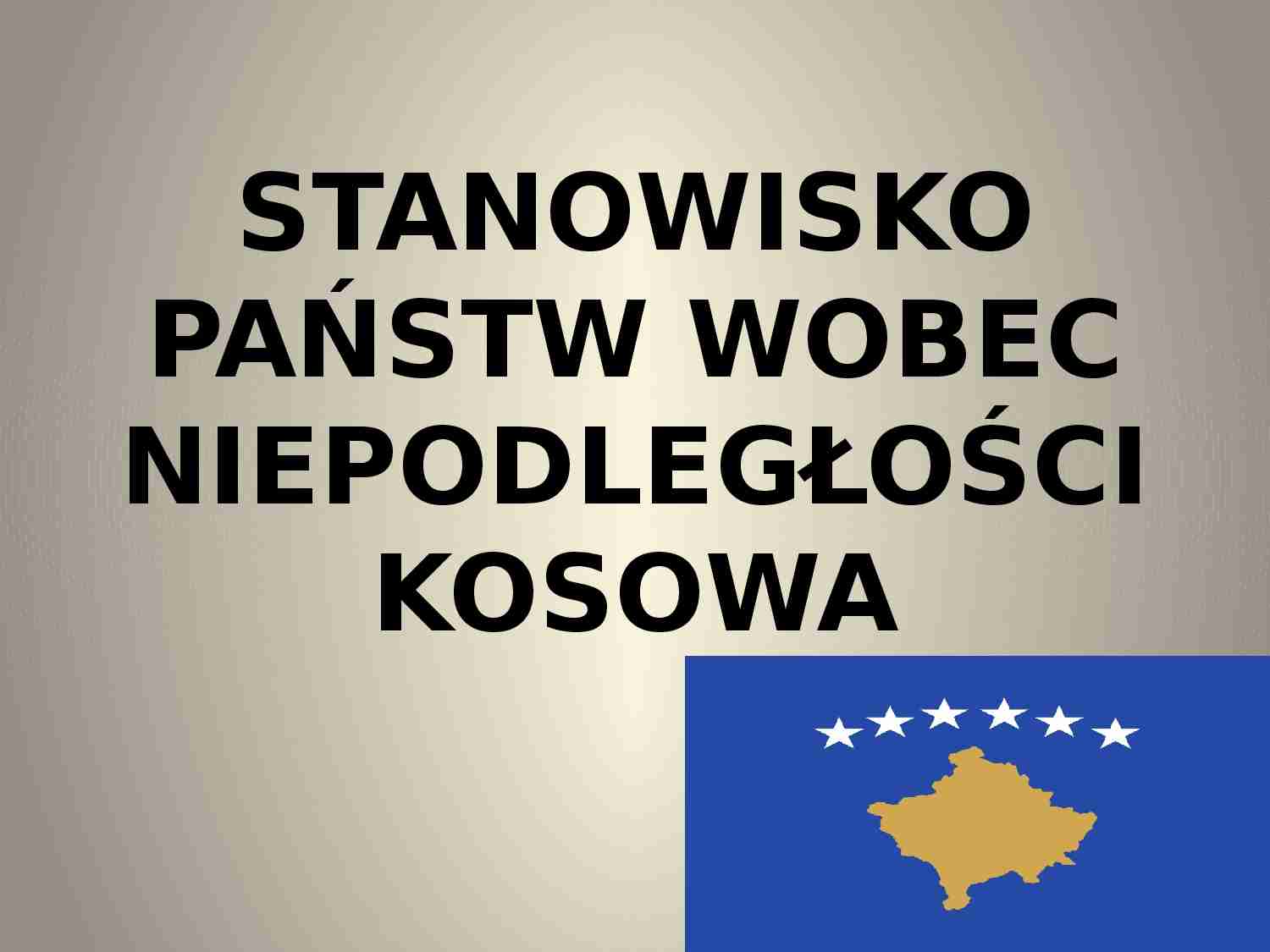 Stanowisko państw wobec niepodległości Kosowa-prezentacja - strona 1