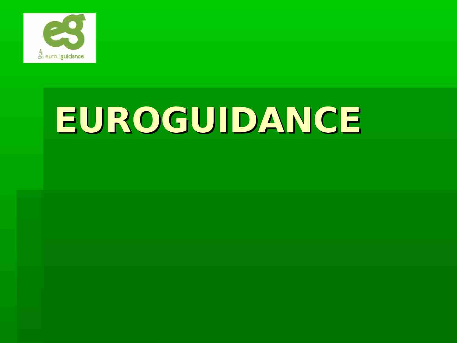 EUROGUIDANCE-prezentacja - strona 1