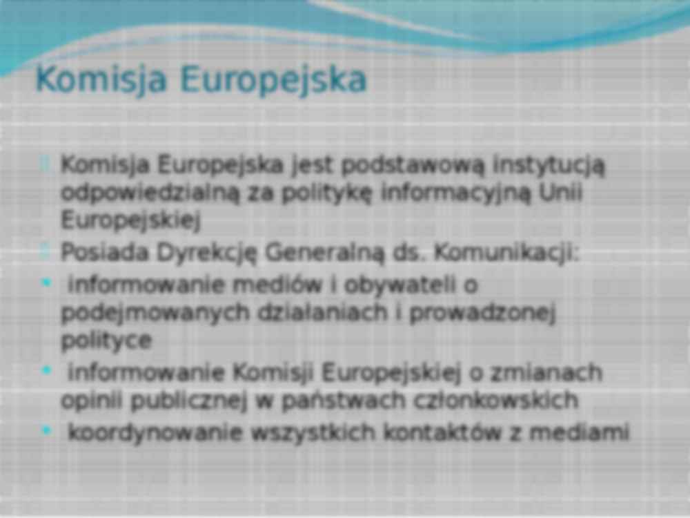 Polityka informacyjna w Unii Europejskiej-prezentacja - strona 2