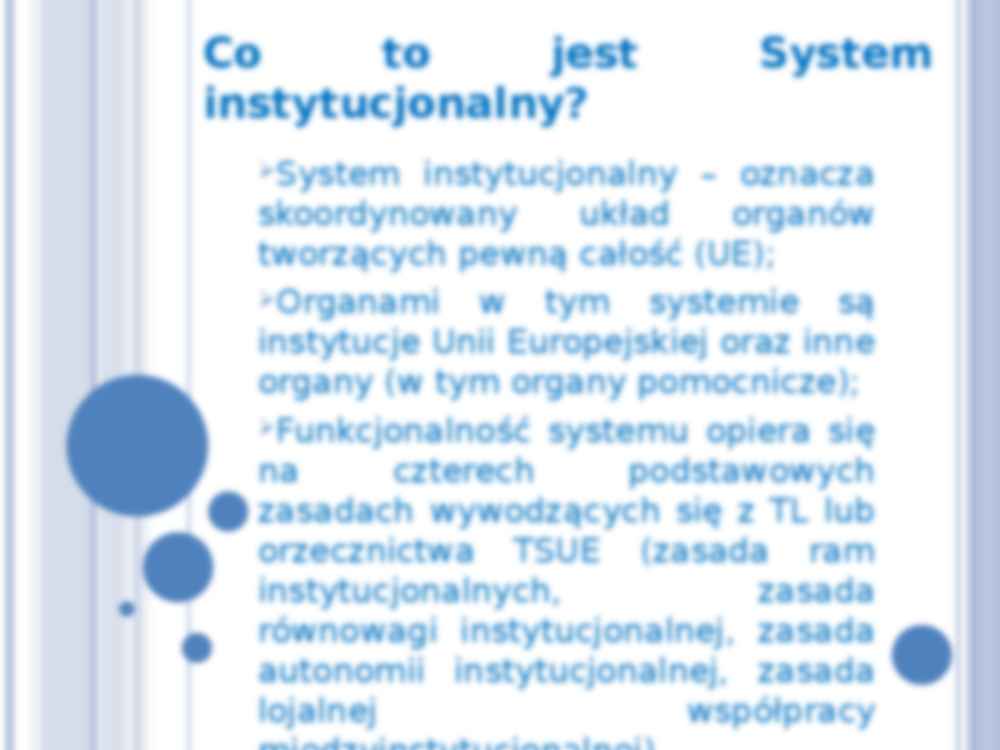 System instytucjonalny UE - wprowadzenie - strona 2
