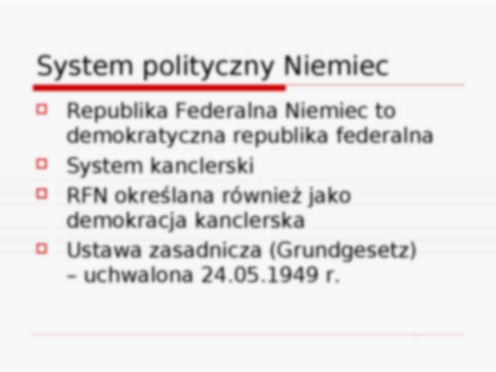 Rola kanclerza w niemieckim systemie politycznym-prezentacja - strona 2