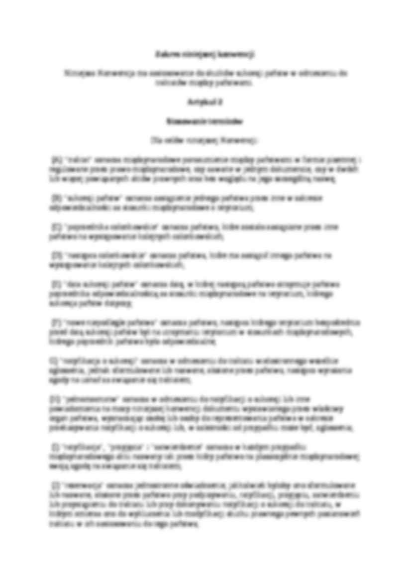 Konwencja wiedeńska o sukcesji państw w odniesieniu do umów międzynarodowych-opracowanie - strona 2
