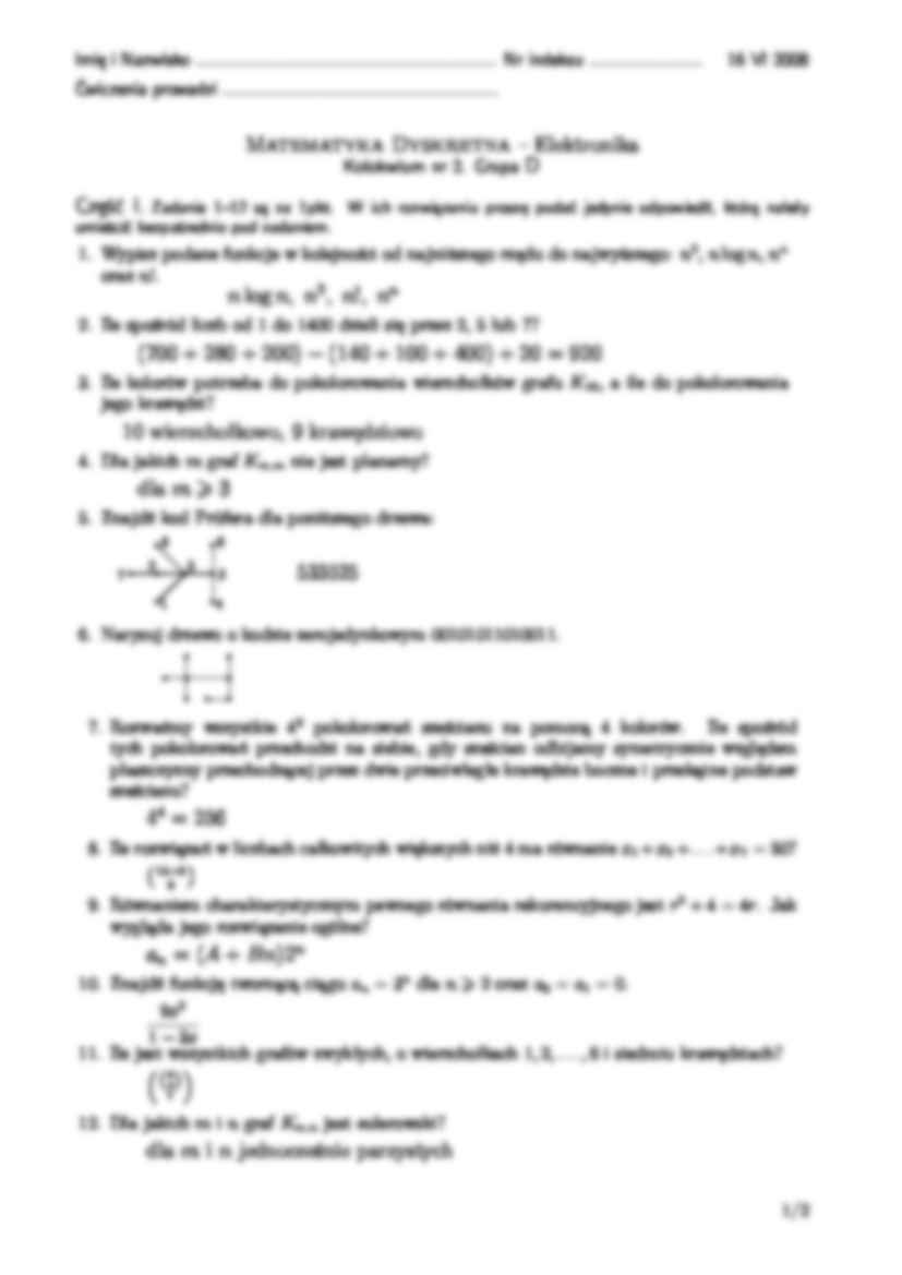 Matematyka dyskretna, elektronika - kolokwium - strona 3