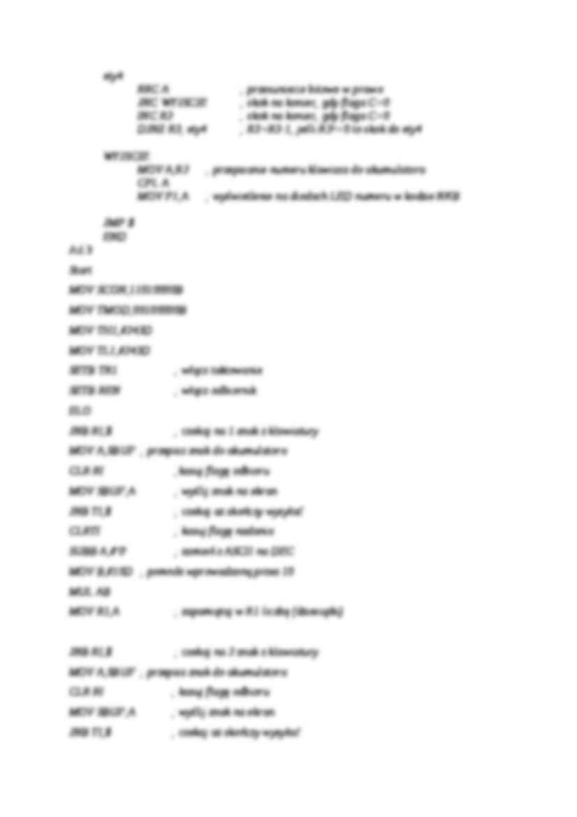 Wykład - porty równoległe obsługa klawiatury matrycowej zestawu ZD537 - strona 3