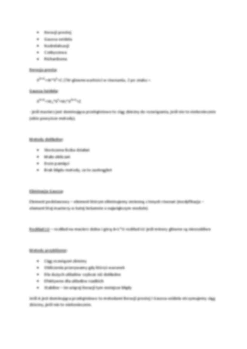 Metody numeryczne-opracowanie wykłady - strona 2
