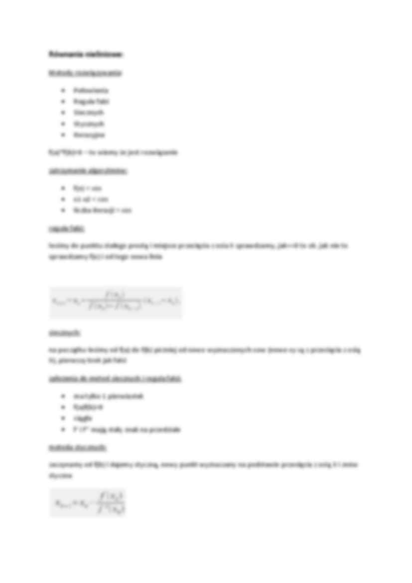 Metody numeryczne-opracowanie wykłady - strona 3