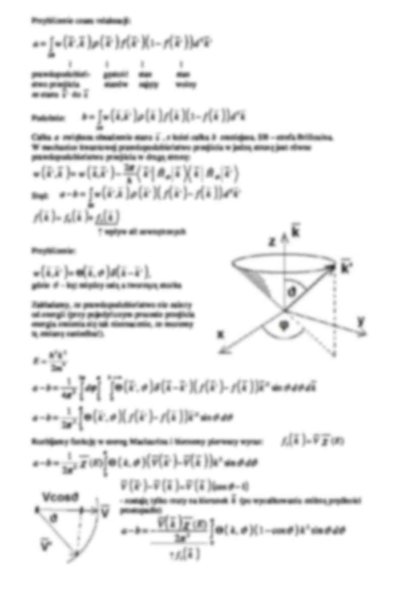 Równanie kinetyczne Boltzmanna i czas relaksacji, prawo ohma-opracowanie - strona 2