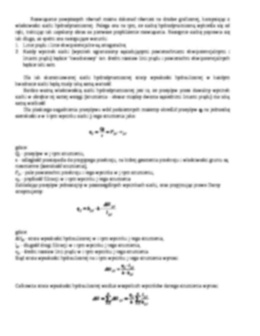 Siatka hydrodynamiczna-opracowanie - Prędkość filtracji - strona 3