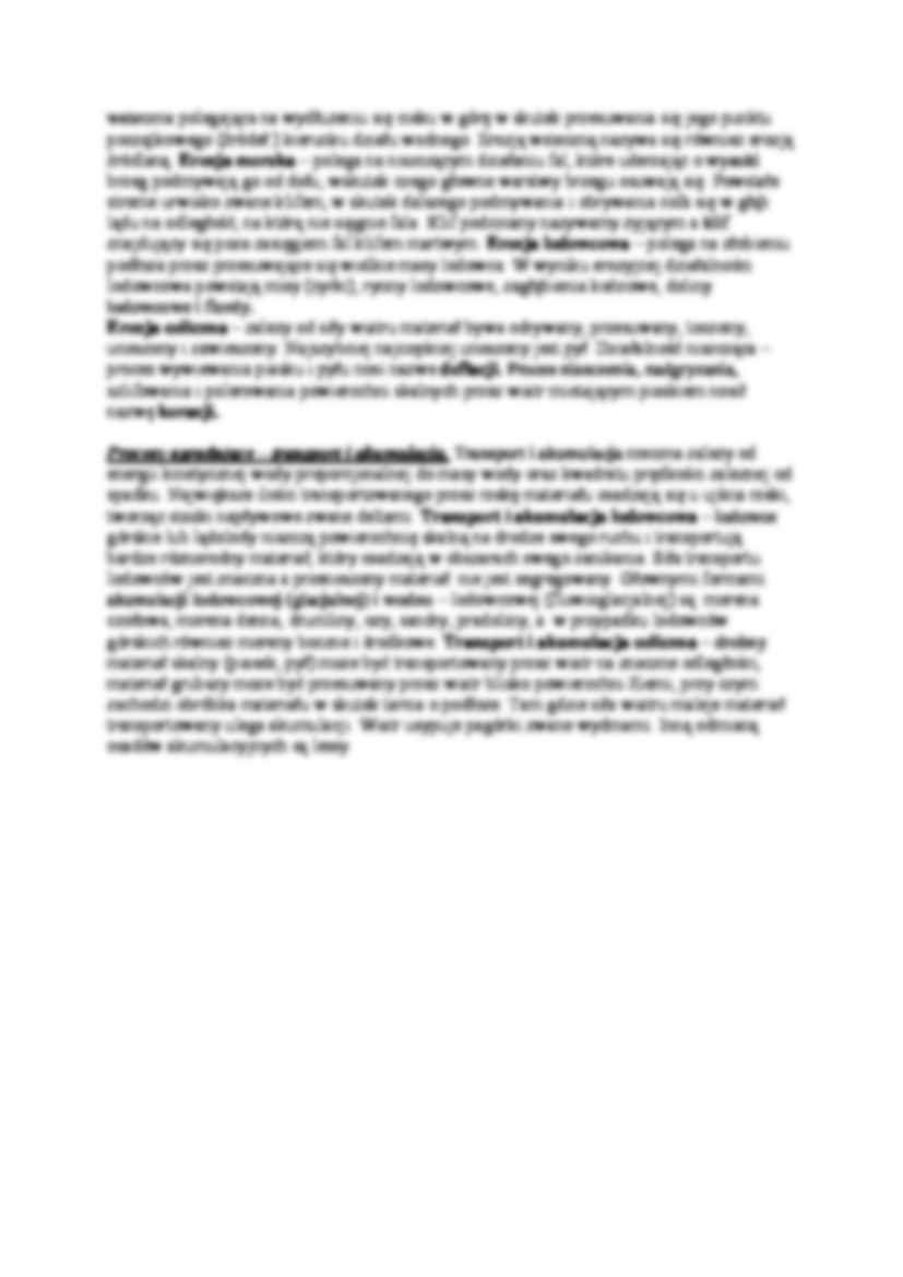 Procesy egzogeniczne-opracowanie - Wietrzenie chemiczne - strona 2
